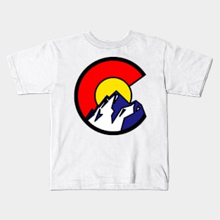 Colorado Flag C Kids T-Shirt